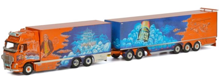 Camion 6x2 porteur VOLVO FH02 Globetrotter et combi remorque avec